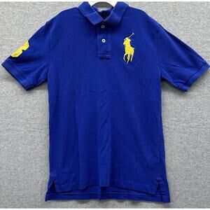 Polo Ralph Lauren Classic Fit Big Pony Rugby Polo Shirt Boys Size Medium 10-12